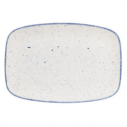 Купить блюдо прямоугольное chefs 35,5х24,5см, без борта, stonecast hints, цвет indigo blue shbixp141 – цена от завода, доставка до двери | RuOborudovanie.ru